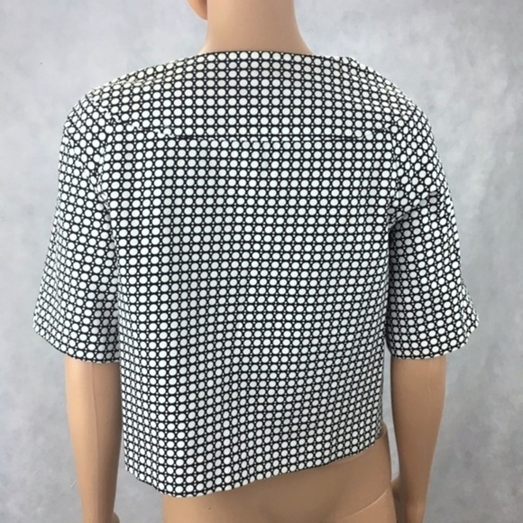 AGB B&W POLKA DOT HALF SLEEVE JACKET SZ 6!!!!!!!!! - Picture 4 of 6